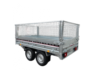 Remorque Benne X-Pro B256F227 – PTAC 1500 à 2700 KG, charge utile 2150 KG, double essieu