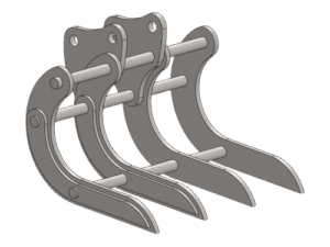 Godet Fléco acier haute résistance pour mini-pelle