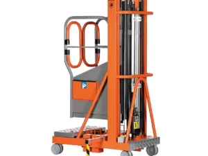 Nacelle élévatrice semi-électrique 5m compacte et sécurisée pour travaux en hauteur