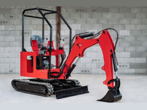 Mini-pelle Phoenix 1000 en action sur chantier