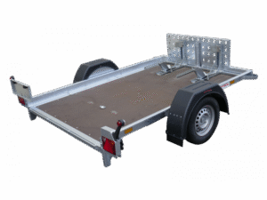 PM2PF110 Porte-Moto PTAC 900/1000 KG avec flèche en V renforcée et roues 185/70R13