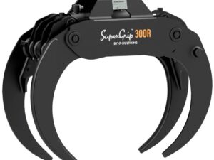 Grappin bois énergie HULTDINS SuperGrip I 300R sur chantier forestier