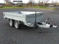 Reboque basculante BW Trailers 1 benne basculante bw 750 kg pour terre et gravats