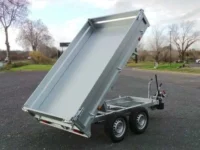 Reboque basculante BW Trailers 3 vue laterale remorque benne bw ridelles aluminium